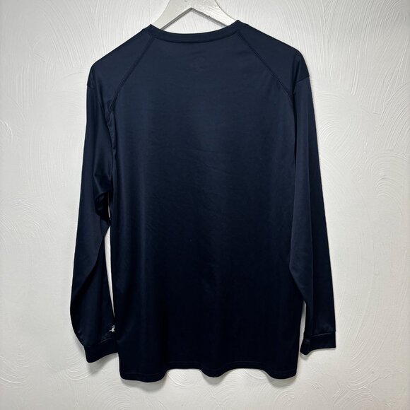 Badger Sport Rash Guard Dark Blue Long Sleeve Adult BJJ Grappling Wrestling L - Picture 5 of 5